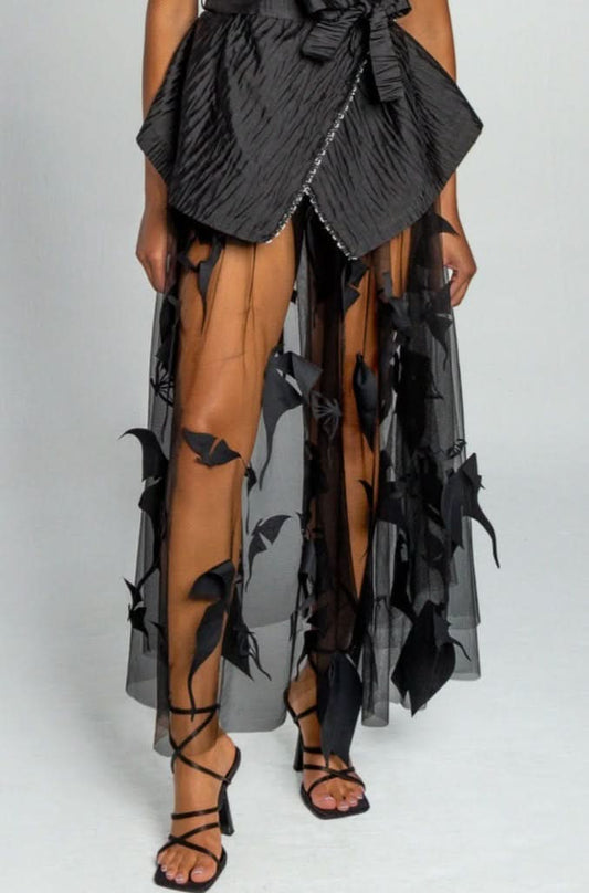 Beaded Leaf Collegno Skirt
