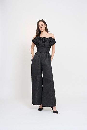 Strapless Black Cascina dress